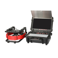 Qyteco 13.3 pouces DVR IP tuyau industriel numérique CCTV caméra système d'inspection de vidange pour plombiers avec compteur de compteur