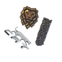 Emblème de voiture en plastique ABS chromé sur mesure, logo 3D, badge de voiture, autocollant en lettres chromées, emblèmes de voiture, badges de voiture en gros, autocollants de voiture