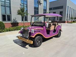 New Arrival Electric Classic Car <b>72V</b> Low Speed Vintage Retro Car <b>Battery</b> Powered Golf Cart for Tourist Attractions - Product Image 1