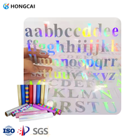 Hongcai haute qualité arc-en-ciel holographique vinyle transfert de chaleur vinyle rouleau Laser transfert papier et Film pour t-shirts