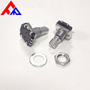 สวิตช์เอนโค้ดเดอร์แบบหมุน EC11 SMD 5 ขา พร้อมแกนโลหะขนาดเส้นผ่านศูนย์กลาง 6 มม. แกนแบน แกนทรงกระบอก 18/20/30 พร้อมเบรก - Product Image 5