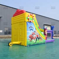 Grand toboggan gonflable extérieur en PVC Pat' Patrouille, château gonflable pour enfants, aire de jeux, toboggan aquatique gonflable à vendre
