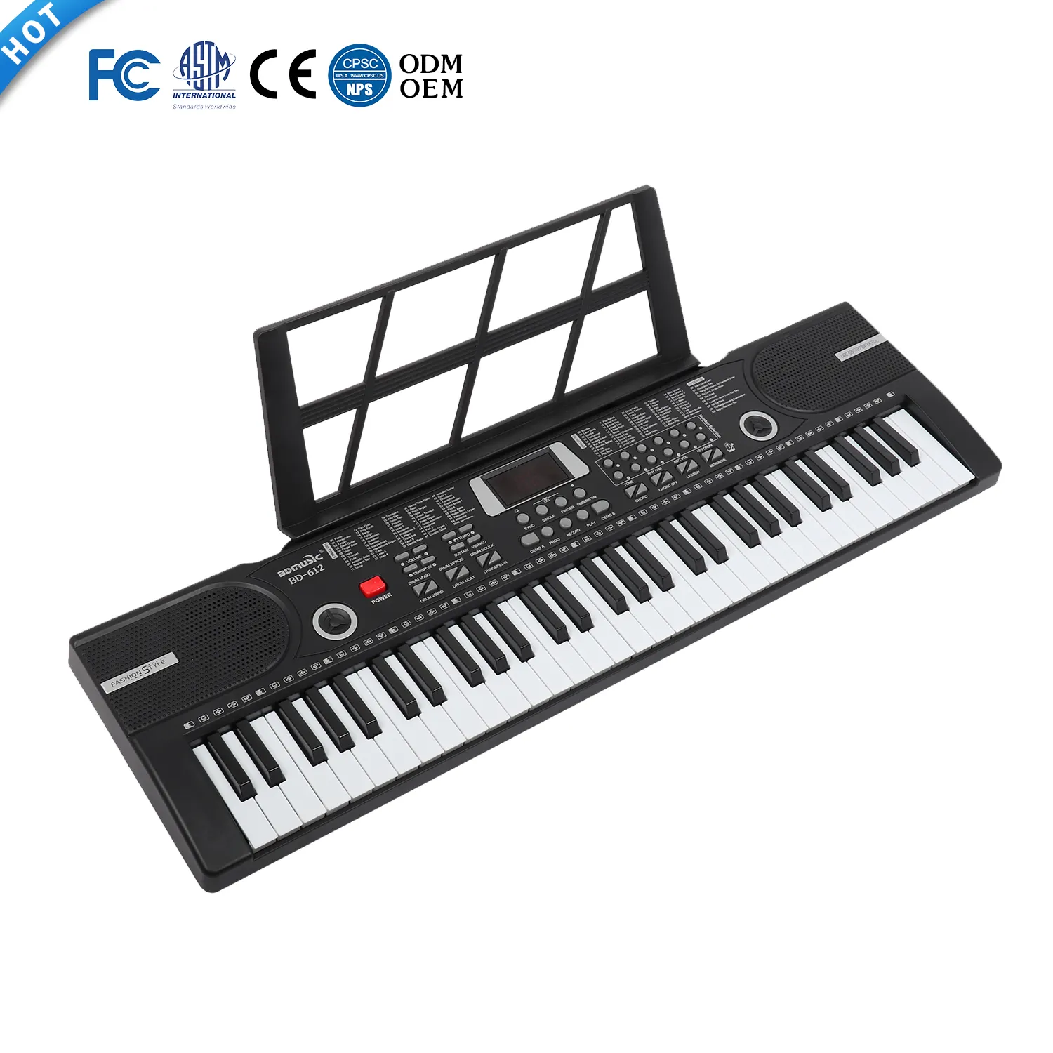 61 Tasten Elektro- Klavier Tastatur Instrument Finger elektronisches Organ Musik Tastatur Lernfunktion Midi-Tastatur