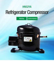 Compresseur de réfrigérateur HuaJun, congélateur R600a, métal QD52H/65H/75H/91H/110H/388H, garantie 1 an, origine Chine, pour rapport