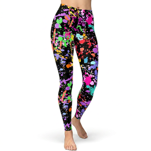 Leggings capri imprimés pour femmes, taille haute, extensibles, pour l'entraînement sportif et le fitness - Product Image 1