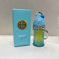 Parfum Dessert Cartoon Tendance en Internet, Flacon Artistique Dégradé, Parfum Longue Durée, Fragrance Fraîche pour Fille, Coffret Cadeau