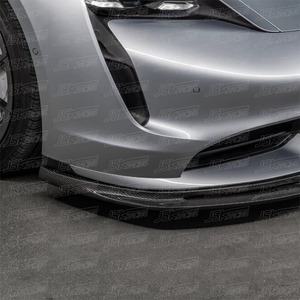 Lèvre avant en fibre de carbone pour <span class=keywords><strong>Porsche</strong></span> <span class=keywords><strong>Taycan</strong></span> <span class=keywords><strong>Turbo</strong></span> <span class=keywords><strong>Turbo</strong></span> <span class=keywords><strong>S</strong></span>, lèvre de pare-chocs de voiture, 2019-2022, mise à niveau au style Vorstein - Product Image 5
