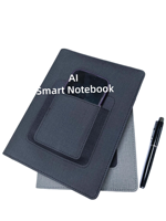 Agenda Inteligente con Banco de Energía de 8000 mAh, Cuaderno con IA, Cargador Inalámbrico, Soporte para Teléfono, Bloc de Notas Digital, Regalo Corporativo