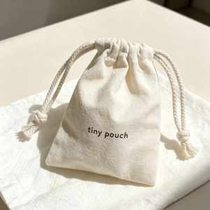 Bolsa de Lona de Algodón Natural Reciclable con Cordón, Bolsa Protectora de Alta Calidad para Joyería - Product Image 4