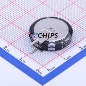 Supercondensateur SCE5R5V155, composant traversant (THT), condensateur 1,5F -20%~+80% 5,5V 10uA@24hrs - Product Image 1