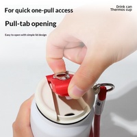 Nouvelle tasse isotherme sous vide en acier inoxydable 304 - Grande capacité pour canettes - Sangle de transport portable pour usage domestique