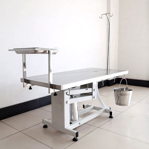 PetFit meja pemeriksaan bedah hewan hidrolik, dapat dipakai ulang untuk pemakaian hewan besar baja tahan karat 304 klinik hewan - Product Image 5