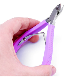 New Arrival Silicone Rubber Handle Stainless Steel Toe <b>Nail</b> Cuticle Clipper Plier Cuticle Nipper - Product Image 5