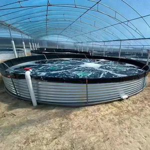 MUHE Hot Sell Anti-leak 10000L Indoor Farming Tank Plastic Round Farming Tanks Aquaculture Farm