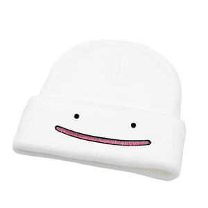 <span class=keywords><strong>Gorro</strong></span> de lana de punto jacquard con diseño de dibujos animados de anime Ditto, bordado, estilo hip-hop, elástico para cabeza de 56-58 cm, <span class=keywords><strong>gorro</strong></span> para el frío, venta al por mayor - Product Image 2