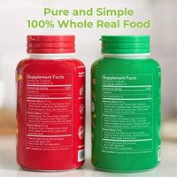 Complément Alimentaire Complet OEM Marque Blanche Fruits et Légumes en Capsules pour Femmes, Hommes et Enfants – Fibres Alimentaires et Soutien Immunitaire 200g