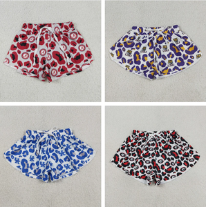 Shorts tendance à imprimé léopard pour bébés filles, coupe ample, avec cordon élastique, shorts de yoga - Product Image 6