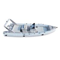 Bateau semi-rigide gonflable de luxe de 8,60 m avec coque en fibre de verre, modèle Orca / Hypalon, pour le surf, la plongée et la navigation à la dérive