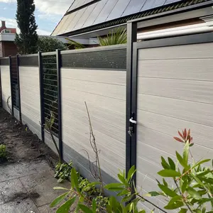 英国流行廉价花园农场人造木围栏户外装饰隐私面板围栏网格