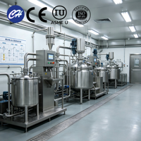 Cuve de mélange chimique en acier inoxydable avec agitateur industriel et moteur antidéflagrant pour usine