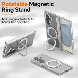 Funda Transparente para Samsung Galaxy Z Fold 8 con Protección de Bisagra, Anillo Magnético Giratorio 360°, Soporte y Cubierta Protectora Antigolpes - Product Image 4