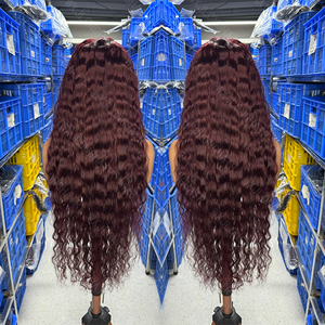 Peluca de Cabello Humano Rizado Virgen Remy de 40 Pulgadas, Ondulado Profundo, Transparente HD, Tamaño 13x4/13x6, 200% de Densidad, Sin Pegamento - Product Image 1