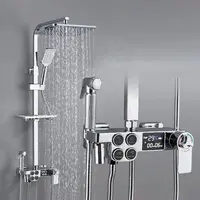 Латунный стационарный смеситель для ванной комнаты с умным термостатом