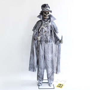 <strong>2025</strong> New <strong>Halloween</strong> Wholesale Haunted 72 Inch Horror Reality Skeleton Gentleman Outdoor Indoor <strong>Animatronic</strong> Decoration - Product Image 6