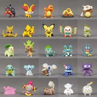 144 pièces/lot Produits tendances Figurines d'anime Mini figurines Modèles de figurines Pokémon 144 figurines d'action