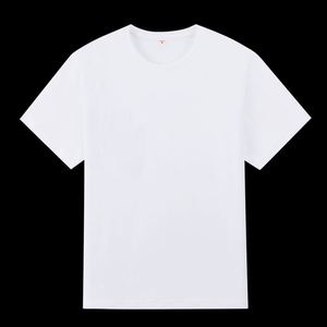 <b>White</b> Unisex 180gsm <b>Tshirts</b> Men Blank Round Neck Custom Logo 100% Heavy Premium Organic Cotton T Shirts Wholesale - Product Image 1