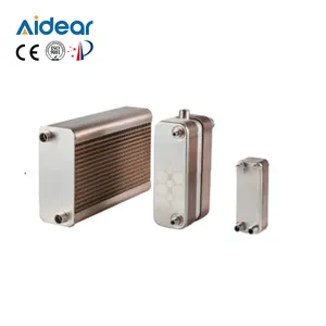 Aidear Steam-Water Heating Heat Exchanger Stainless steel Brazed Plate B3-52 5HP to 15HP
