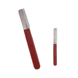 Grattoir à sabot en acier inoxydable sur mesure Outil de maréchal-ferrant à lame tranchante enduite Nettoyeur de sabot réutilisable et Instrument de coupe - Product Image 1