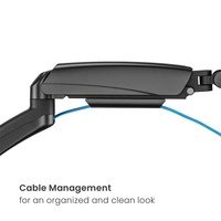 Bras de moniteur à ressort économique élégant LDT13-C012E-KP01 17-32 pouces 9 kg, support de moniteur unique VESA