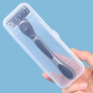 Estuche Protector de Afeitadora Manual de Viaje para Hombre SUNSHING, Caja de Almacenamiento de Plástico Transparente y Portátil para Maquinilla de Afeitar - Product Image 1