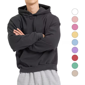 เสื้อฮู้ดดี้ผ้าคอตตอนหนานุ่ม สไตล์ลำลอง สตรีทแวร์  แบบ unisex  พร้อมปักโลโก้ตามสั่ง - Product Image 1