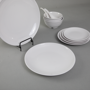 Assiettes de Présentation Classiques en Mélamine – Assiettes Rondes Blanches Incassables pour la Maison et la Restauration (Vente en Gros) - Product Image 2