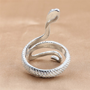 <b>Snake</b> <b>Ring</b> Tibetan Silver Men's Punk Style Animal Shape Jewelry Daily Wear 24049 - Product Image 4