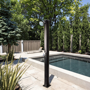 Colonne de <span class=keywords><strong>douche</strong></span> <span class=keywords><strong>solaire</strong></span> grande capacité 38L avec robinet mélangeur en PVC pour jardin extérieur, <span class=keywords><strong>piscine</strong></span> et spa - Product Image 4