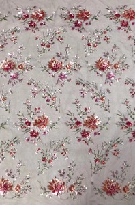 2023 nouveau tulle de mariée français 3d mélange coloré paillettes florales dentelle pour robe de soirée africaine aso ebi en gros 5 mètres - Product Image 3