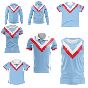Maillot de rugby pour homme 2026 NRL Sydney Roosters ANZAC Day Cup édition commémorative bleu Bondi - Product Image 1