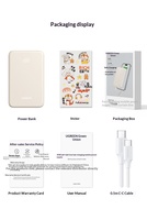UGREEN 10000mAh PD30 Power Bank avec câble intégré Chargeur universel pour téléphone portable 22.5W Charge rapide (55366)