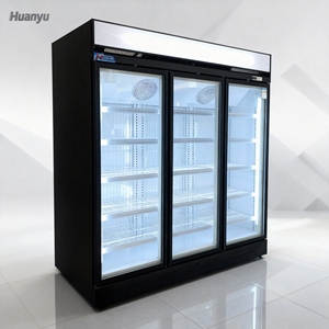 Vitrines réfrigérées de haute qualité à 1, 2, 3 ou 4 portes, avec grand ventilateur et design à ailettes en aluminium - Product Image 1