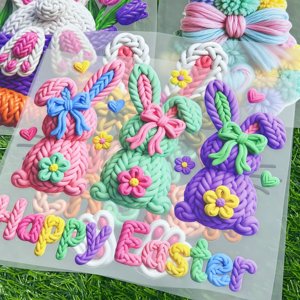 Adesivi DTF Pasquali all'Ingrosso, Disegni <span class=keywords><strong>per</strong></span> Trasferimento a Caldo, Stampe DTF Impermeabili <span class=keywords><strong>per</strong></span> <span class=keywords><strong>Magliette</strong></span> - Product Image 1