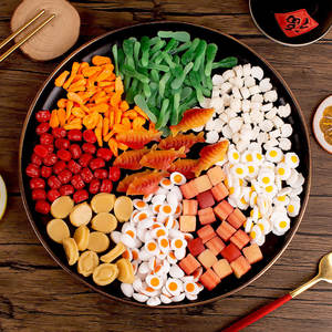 Accessoires d'ingrédients en PVC, modèle <span class=keywords><strong>de</strong></span> poisson simulé, viande braisée et légumes, jouet miniature alimentaire pour maison <span class=keywords><strong>de</strong></span> poupée - Product Image 2