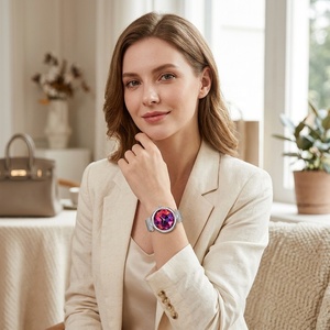 Montre connectée pour <span class=keywords><strong>femme</strong></span> 2026, écran AMOLED 1,19 pouces, appels Bluetooth, étanche, suivi d'activité, montres intelligentes personnalisables, directement <span class=keywords><strong>de</strong></span> l'usine - Product Image 3