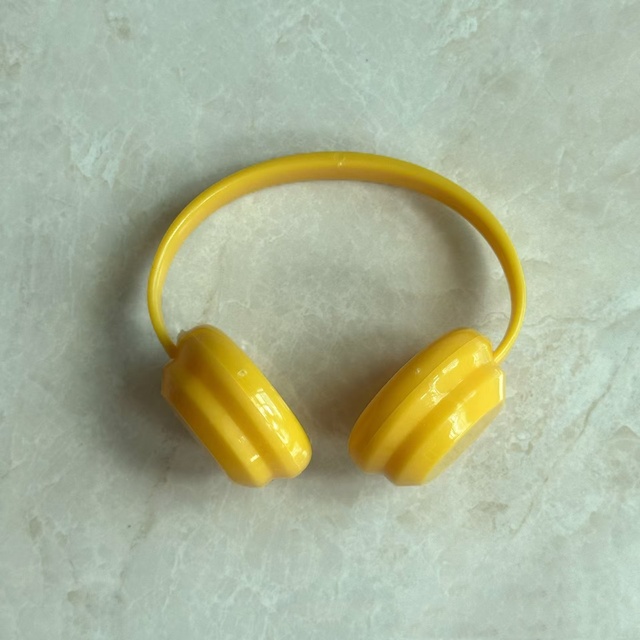 Wholesale 17cm Doll Headphones Candy Pattern Fashionable Plastic Earphone Accessories for Party Supplies Original Color Set