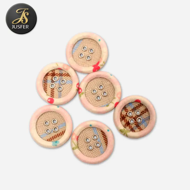 Manufacturer custom suit button cloth eyelet button fabric button for suit