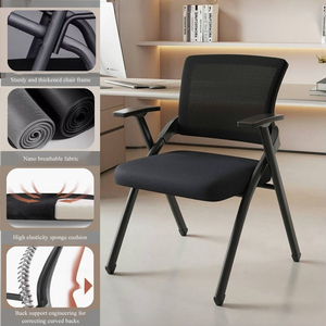 Silla de oficina de reunión de diseño moderno que ahorra espacio para laboratorio de idiomas y oficina compacta - Product Image 2