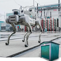 Roboter-Hunde laderaum Zuverlässige Sicherheit Laden im Freien Aluminiumprofil-Laderaum für Wüsten patrouillen