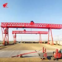 Grosir harga murah teknik 6Ton 10ton 12ton 15ton 20ton 30Ton nilai tipe rangka Double Girder Hook Gantry Crane untuk dijual